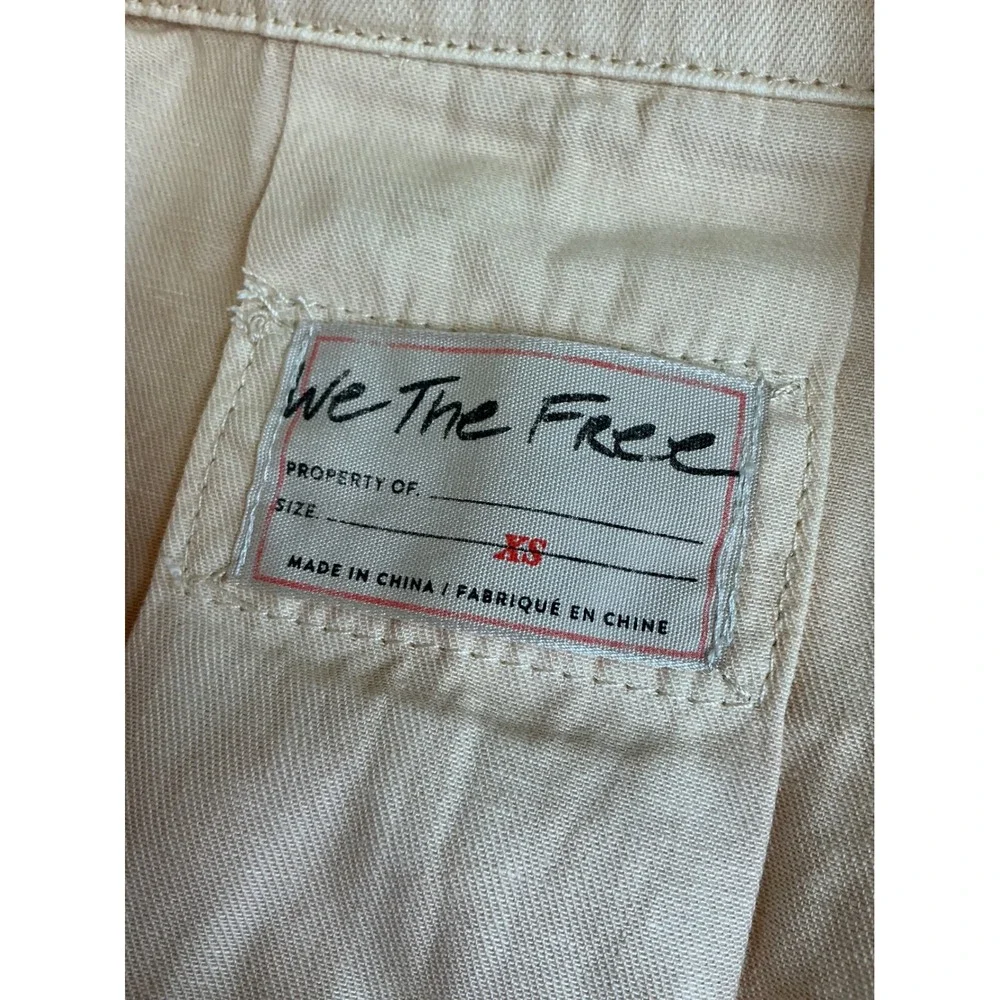 Free People We The Free Marci Coverall Romper Peach XS New‎ With Tags Utility